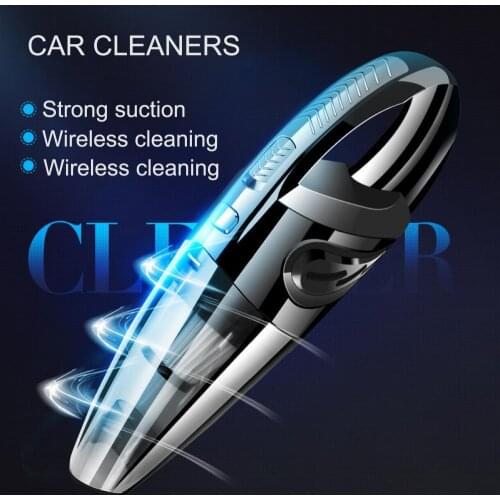 50% Hot Sales!!! 1 Set Vacuum Cleaner Wireless Dry Wet Dual Mode ABS Handheld Strong Suction Dust Remover for Car