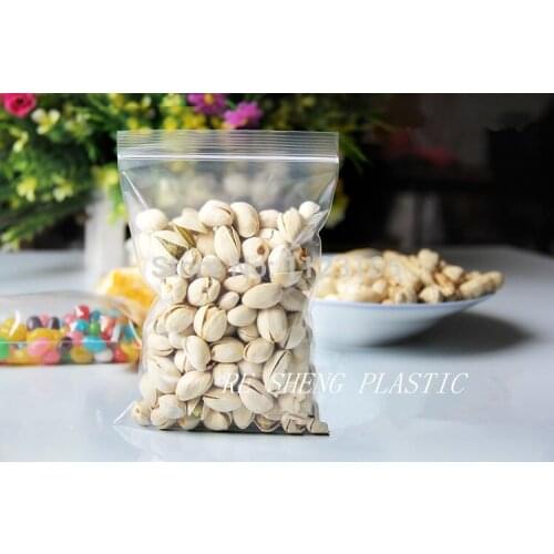 7.88" x 11.81"(20x30cm) Thick bag 100 X Clear PE Zip Lock Self Sealing Poly bag Resealable plastic pouch Magazine packaging