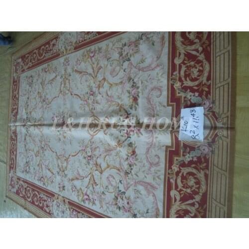Free shipping 8.2'X1.48' (250x350cm) French Aubusson rug hand woven rug