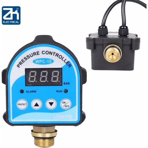 Digital Pressure Control Switch WPC-10,Digital Display Eletronic Pressure Controller for Water Pump With G1/2" Adapter