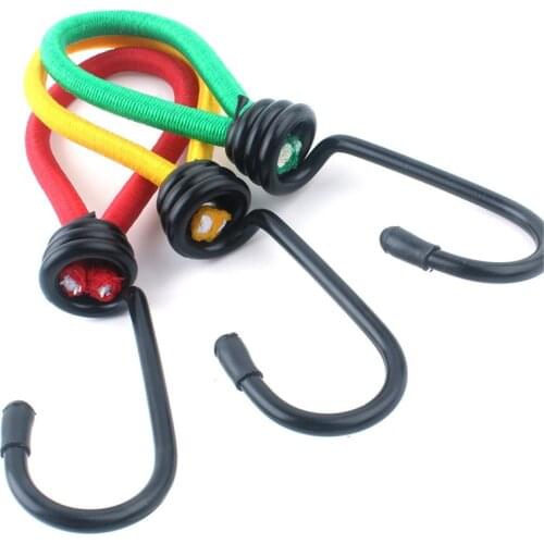 Fixing Rope 15cm Tent Peg Bend Hook Stretchable Elastic Pull Rope Deck Fixing Cord Hook Durable Camping Accessories Outdoor Tool