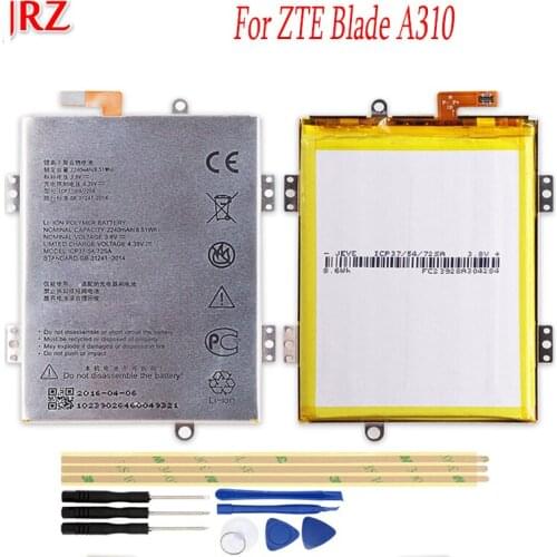 JRZ 3.8V 2240mAh ICP37/54/72SA battery For ZTE Blade A310 phone Replacement Batteries Bateria with Tools For ZTE Blade A310