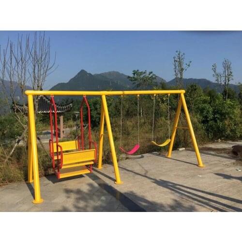 Outdoor baby swing chair playground childrens plastic slide garden toys seat kids monkey bars set children child swing nest Q42