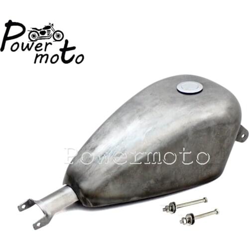 Replica 2.4 Gallons Gas Tank Raw Steel EFI Fuel Oil Tank 61405-07 for Harley Sportster XL883 XL1200 XL48 XL72 XL 883 1200 07-17