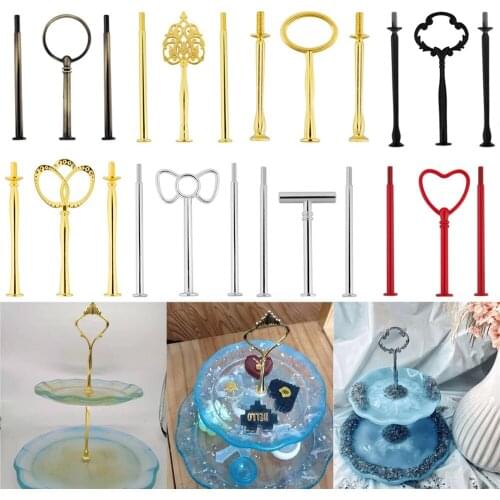 1Set Metal Square Round Coaster Molds with Cake Holder for Cake Holder Resin Tray Coaster Mold Kits Home Jewerly Decoration