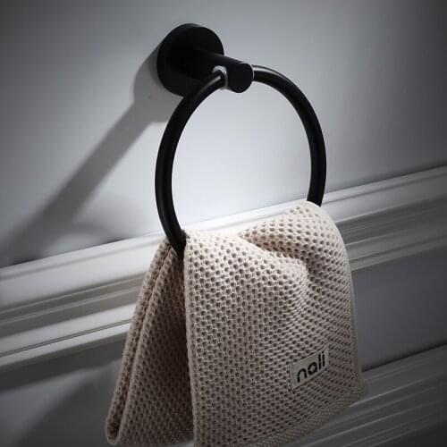 Bathroom Accessories Set Stainless Steel Black Bath Hardware Sets Towel Rack Towel Ring