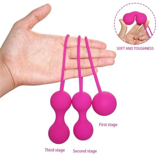 Set Safe Silicone Smart Ball Kegel Ball Ben Wa Ball Vagina Tighten Exercise Machine Vaginal Geisha Ball Sex Toys for Women