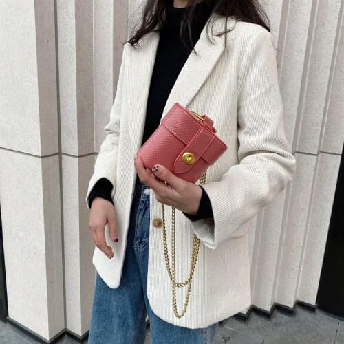 2020 New Women metal Ring Handbag Messenger Bag PU Leather Shoulder Bag For Women Crocodile Pattern Crossbody Bag For Women