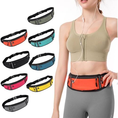 Professional Running Waist Bag Sports Belt Pouch Mobile Phone Case Men Women Hidden Pouch Gym SportsBags Running Belt Waist Pack