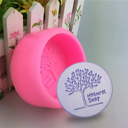 Silicone Mould Small Tree Shaped Natural Soap Mold Car Aromatherapy Decoration Mold Cake Mold Silicone Fondant Baking Mold