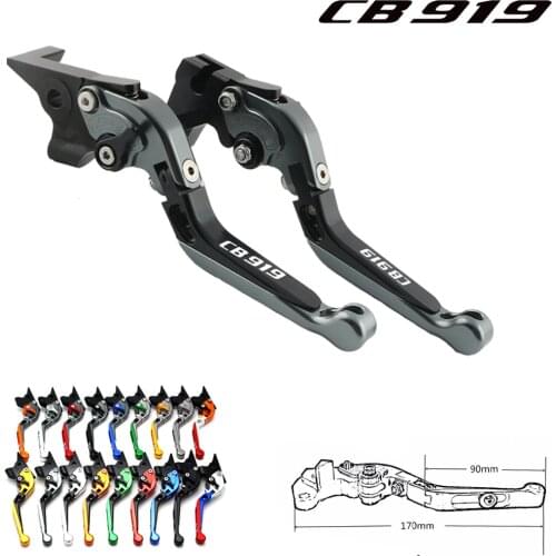 For Honda CB919 CB 919 2002-2007 2003 2004 2005 2006 CNC Motorcycle Foldable Extending Brake Clutch Levers