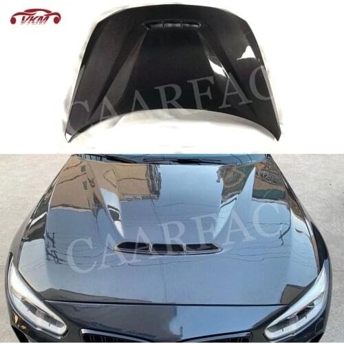 Dry Carbon Fiber Front Engine Hood Bonnet Cover for BMW 1 Series F20 2 Series F22 F87 M2 Car CS Style Bonnet Cap
