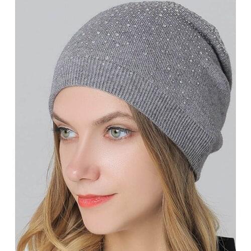 Knitting Thick Warm Pom Beanies Autumn Winter Hat for Women Girl Ladies Cap Bonnet Hat Female Casual Ski Cap Skullies Beanies