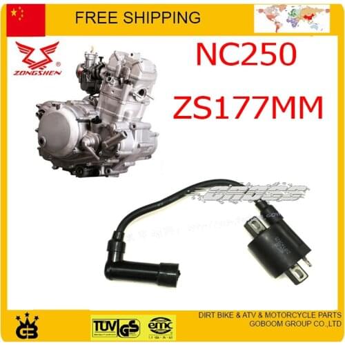 ZONGSHEN NC250 4valve IGNITION COIL ignitor 4V balance shaft engine T4 T6 apollo KAYO BSE 250cc 4valves dirt bike atv quad