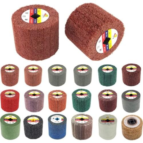 120*100*19mm Wire Drawing Polishing Burnishing Wheel For Burnishing Machine/polisher/sander Abrasive Wheel