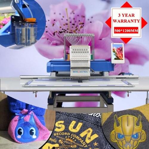3 Years Quality Warranty!!!T Ajima Similar Single Head Computer Embroidery Machine Japan Supplier in Uae 500*1200mm Big Area