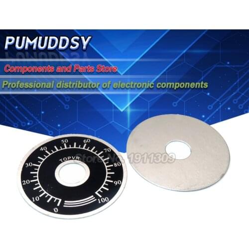 5PCS 0-100 WTH118 potentiometer knob scale digital scale can be equipped with WX112 TOPVR