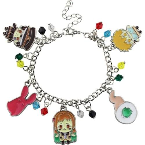 Anime Toilet-Bound Hanako-Kun Bracelet Pendant Toys Metal Hand Chain Bracelet Key Ring Bag Pendant Toy Gift