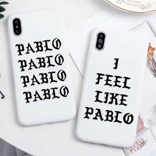Kanye Omari West fashion Pablo Phone Case For iphone 12 11 Pro Max Mini XS 8 7 6 6S Plus X SE 2020 XR Candy white Silicone cover