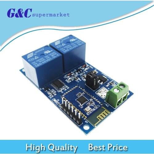 DC 5V Dual Bluetooth Relay Module Smart Home Mobile APP Remote Switch Board diy electronics