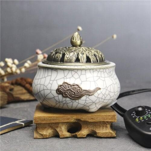 Electric Diffuser Timing Oil Burner Wax Warmer Candle Warmer Mastic Burner Heater Aromatherapy Censer Fragrance Powder Burner