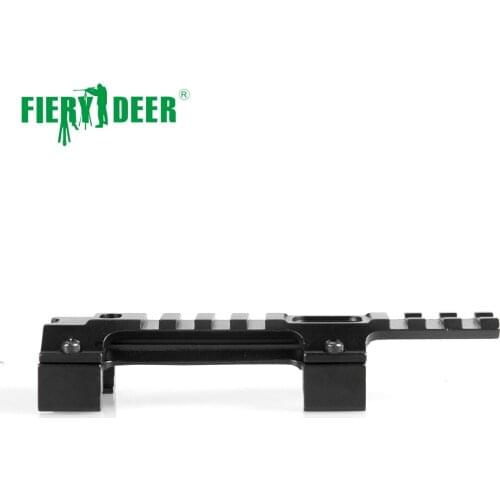 Fiery DeerDovetail 11mm to 30mm Weaver Picatinny Rail Adapter Extend Mount 7 Slots 127mm Pistol Airgun Hunting Picatinny Rail