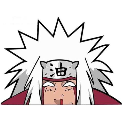 Personality Ninja Jiraiya Peeker Car Sticker Waterproof Anime Jiraiya Decal Bumper Window Vinyl Car Wrap Apply To Car Window