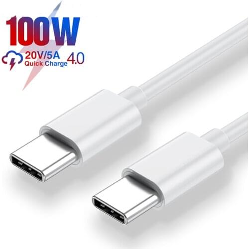 BaySerry PD 100W USB C to USB Type C Cable for MacBook Pro 5A Quick Charge 4.0 Fast Charging for Samsung S21 Xiaomi mi 11 Cable