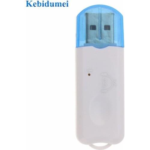 Kebidumei A2DP V2.1 USB Bluetooth Music Receiver Stereo Audio Adapter Wireless Dongle for Car AUX Home Speakers PC Android