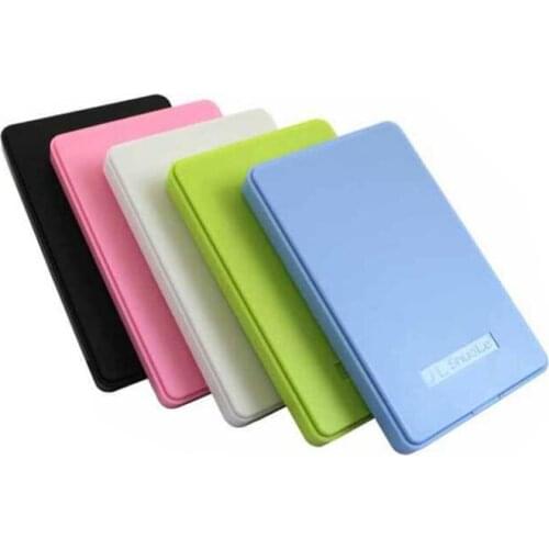 5 Colors 2.5" USB 2.0 SATA HD Box 1TB HDD Hard Drive External Enclosure Case Support Up to 2TB Data Transfer Backup Tool For PC