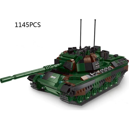 1:30 scale WW2 military Leopard 1 Main Battle Tank MODEL batisbricks moc building block world war german army forces brick toys