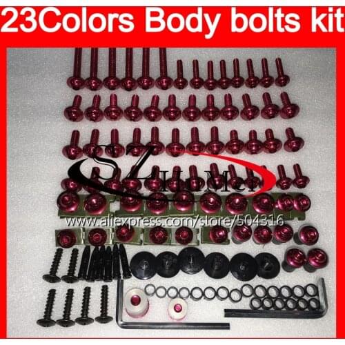 Fairing bolts full screw kit For Aprilia RSV1000R 03 04 05 06 RSV1000 R RSV 1000 2003 2004 2005 2006 Windscreen bolt screws Nuts