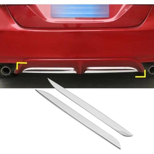 Pcmos Stainless Steel Rear Bumper Rear Lip Cover Trim Fit For Toyota Camry 2018 Chromium Styling Stickers Exterior Accessories