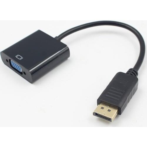 New Displayport To VGA Large DP To VGA Adapter Cable DLLE DP Adapter Cable ,Big DP To VGA Adapter Cable Computer Accessories
