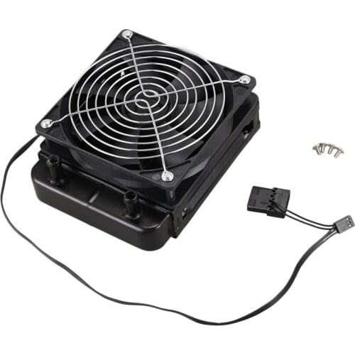 120mm 10 Pipe Water Cooling CPU Cooler Row Heat Exchanger Radiator with Fan for PC Computer LED Water Cooling System
