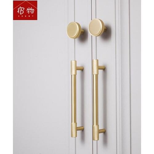 LKL Nordic Brass Double Hole Long Handle Industrial Wind Furniture Wardrobe Door Drawer Kitchen Handle/pulls