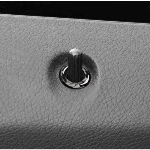 Carbon Fiber Styling Car Door Lift Button Circle Decoration Trim For Mercedes Benz C E Class W204 W212 GLK Interior Accessories