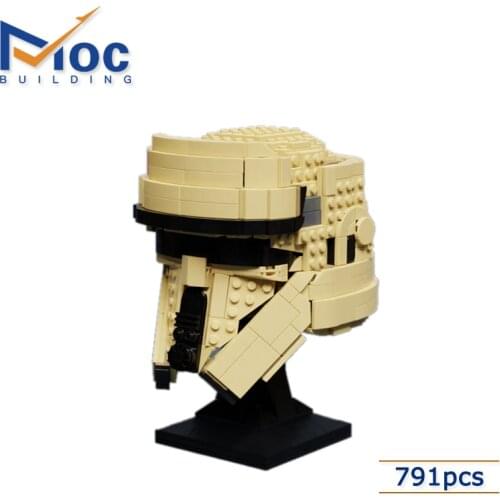 Space Wars Beach Party Helmet Moc Building Blocks Collection Model Childrens Toys Boy Gift