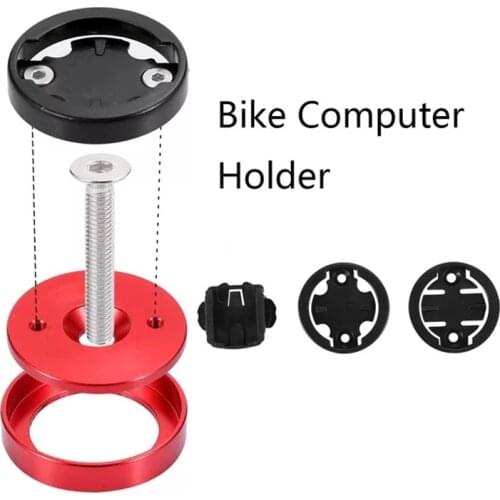Bicycle Computer Holder Stem Top Cap MTB Road Bike Stopwatch Bracket GPS Speedometer Mount For GARMIN Bryton CATEYE IGPSPORT