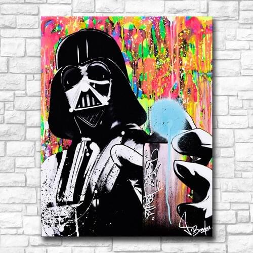 Wxkoil Fashion Graffiti Art Street Life Wall Art Canvas Painting For Living Room Home Decor Oil Painting Wall Art Picture