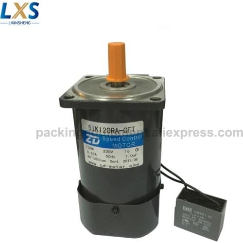 ZD AC Motor 220V 120W 5IK120RA-CFT Induction Motor with Terminal Box