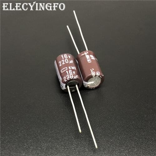 10Pcs/100Pcs 220uF 16V220uf Japan NCC KME Series 8x11.5mm 16V220uF Electrolytic Capacitor