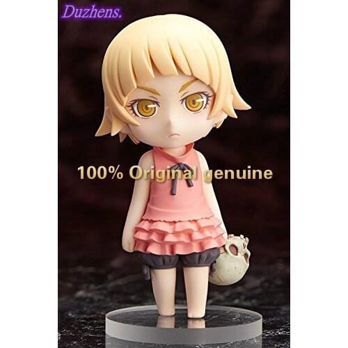 100% Original genuine Anime Kizumonogatari Oshino Shinobu Q version figma PVC Action Figure Anime Figure Model Toys Doll Gift