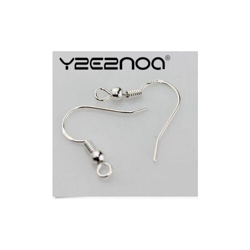 100pcs/lot 18mm Silver Hook Earrings Wire French Ball Hooks Earrings DIY Jewelry Making