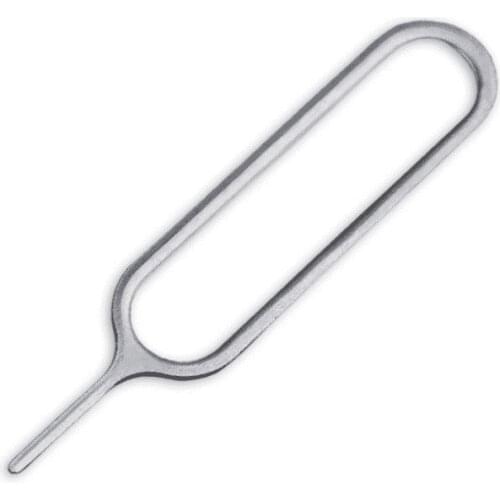 100000pcs/lot cheapest New Sim Card Needle For Apple IPhone 8 7 6 5 4 /4S IPad 2 Cell Phone Tool Tray Holder Eject Pin metal