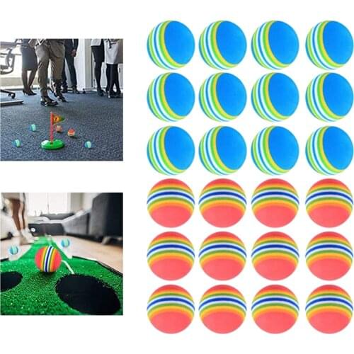 26Pcs Elastic Golf Foam Ball Practice Sponge Balls Dog Cat Exercise Balls