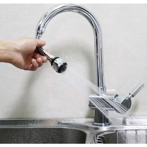 360 Rotatable Bent Water Saving Tap Aerator Extended hose faucet bubbler Diffuser Faucet Nozzle Kitchen Faucet Connector Parts