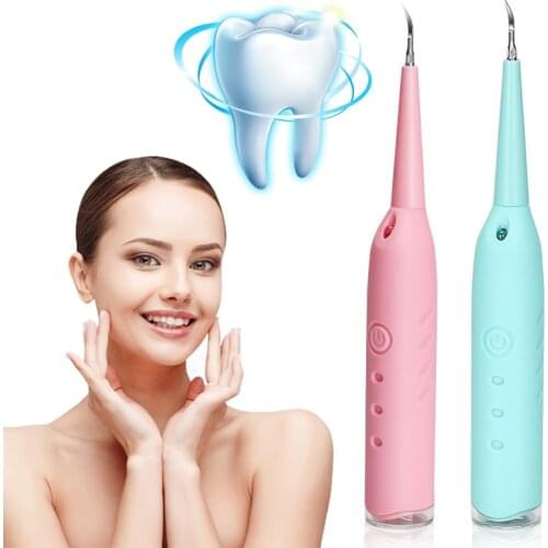 4 Generation 1set Sonic Electric Calculus Remover Scaler Tooth Stains Tartar Remover Cleaning Tools Personal Care TSLM1
