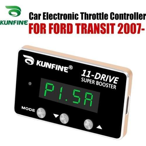 KUNFINE Car Electronic Throttle Controller Racing Accelerator Potent Booster For FORD TRANSIT 2007-After Tuning Parts 11 Drive