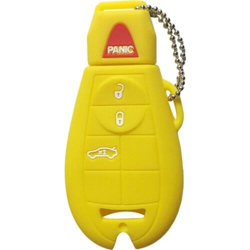Silicone Key Case Cover For Jeep Dodge JCUV Ddart Challenger Charger Magnum Journey Ram Jeep Chrysler 300 Keychain Car Key Cover